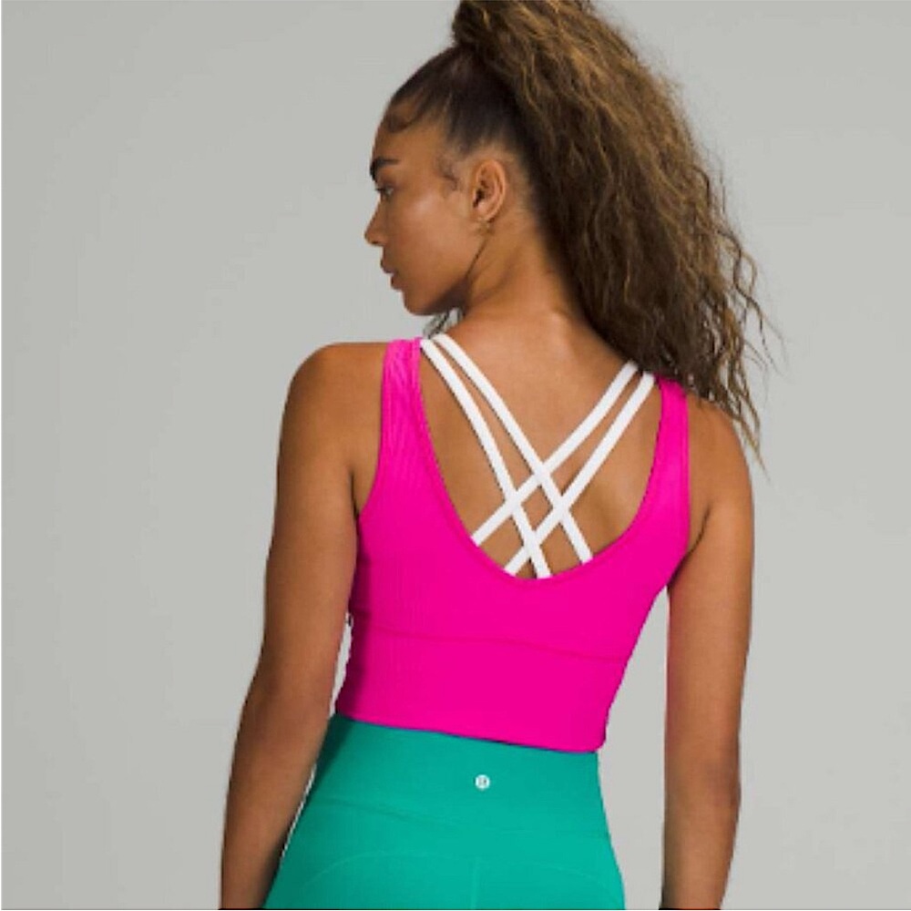 LULULEMON POWER PIVOT TANK TOP SONIC PINK SIZE 12 NWT SOLD OUT